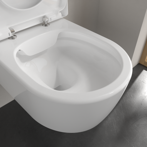 Подвесной унитаз Villeroy & Boch Avento 5656HR01 alpin, безободковый фото в интернет-магазине САНТЕХСИТИ