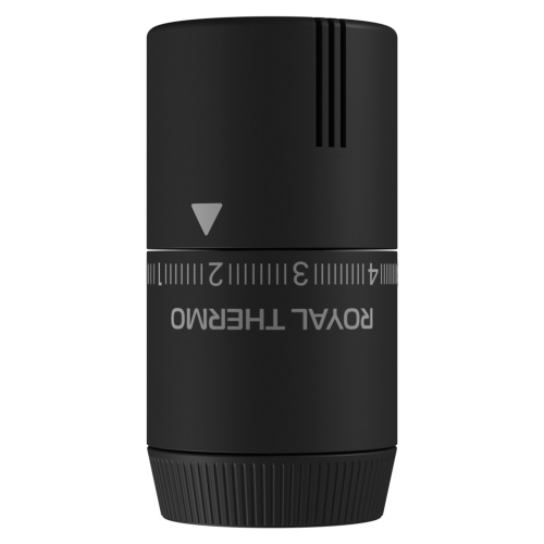 Термоголовка жидкостная Royal Thermo Design М30х1,5 (черный soft touch) фото в интернет-магазине САНТЕХСИТИ