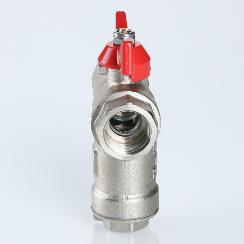 Кран шаровой со встроенным прямым фильтром VALTEC 1/2" вн-вн бабочка фото в интернет-магазине САНТЕХСИТИ