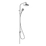 Hansgrohe Vernis Blend Душевая стойка с верхним душем 200 1jet Reno, EcoSmart, цвет: хром фото в интернет-магазине САНТЕХСИТИ