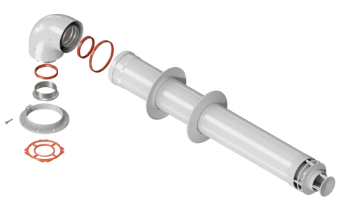 Комплект коаксиальный KRATS D60/100-0.75 м (дя Immergas) фото в интернет-магазине САНТЕХСИТИ