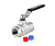 Кран шаровый PROFACTOR STRONG 1/2" вн.-вн стальная рукоятка фото в интернет-магазине САНТЕХСИТИ