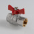 Кран шаровый VALTEC ГОСТ 1/2" вн.-вн. рукоятка бабочка фото в интернет-магазине САНТЕХСИТИ