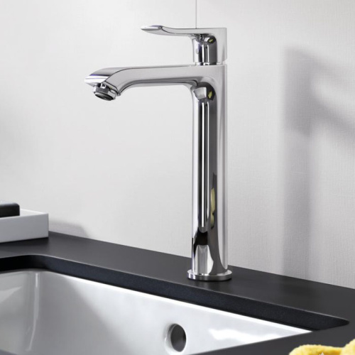 Hansgrohe Metris Смеситель для раковины высокий, однорычажный, 260, без сливного гарнитура фото в интернет-магазине САНТЕХСИТИ