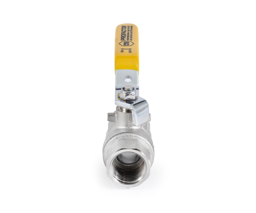 Кран шаровой Profactor для газа 1/2" вн.-вн. стальная рукоятка (12/120) фото в интернет-магазине САНТЕХСИТИ