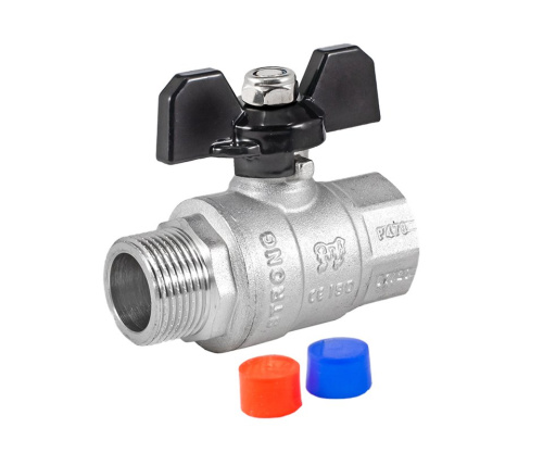 Кран шаровый PROFACTOR STRONG 3/4" вн.-нар. бабочка фото в интернет-магазине САНТЕХСИТИ