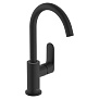 Hansgrohe Rebris S Смеситель для раковины 210, на 1 отв., с поворотным изливом, с донным клапаном, цвет: черный матовый фото в интернет-магазине САНТЕХСИТИ