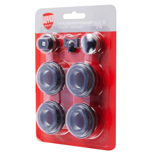 Набор пробок для радиатора Royal Thermo (черный цвет) 3/4" без кронштейнов фото в интернет-магазине САНТЕХСИТИ