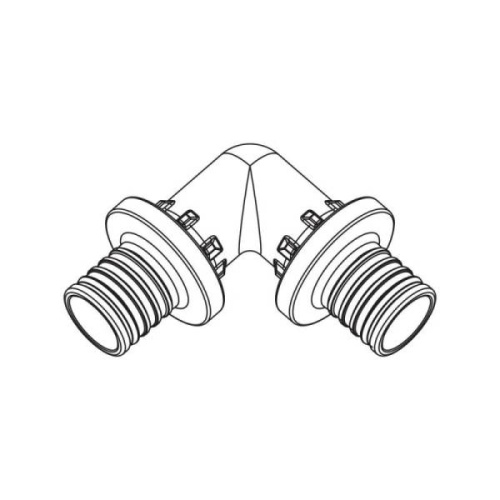 Аксиальный фитинг REHAU Угол 90 20мм фото в интернет-магазине САНТЕХСИТИ