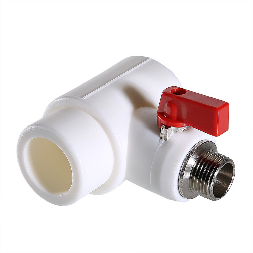 PPr VALTEC Тройник коллекторный 40х1/2" нр с шаровым краном (конус) фото в интернет-магазине САНТЕХСИТИ