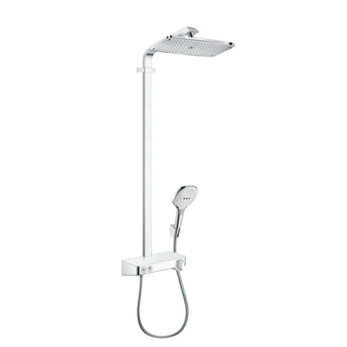 Hansgrohe Raindance Select E 360 Showerpipe 1 jet Душевая система, с верхним душем 36х19см., ручным дешем, и термостатическим смесителем, цвет: хром/белый фото в интернет-магазине САНТЕХСИТИ