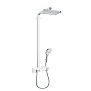 Hansgrohe Raindance Select E 360 Showerpipe 1 jet Душевая система, с верхним душем 36х19см., ручным дешем, и термостатическим смесителем, цвет: хром/белый фото в интернет-магазине САНТЕХСИТИ