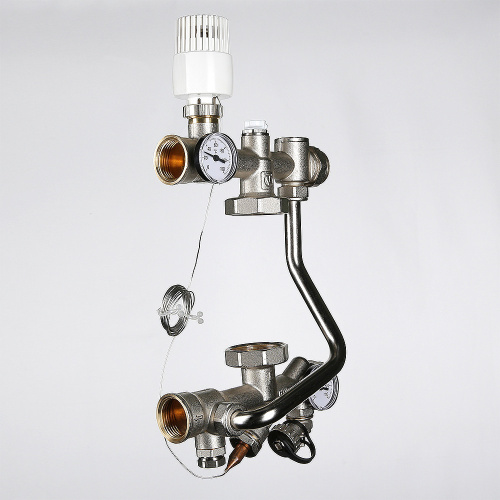 Насосно-смесительный узел БЕЗ НАСОСА VALTEC TECHNOMIX (130) фото в интернет-магазине САНТЕХСИТИ