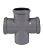 Канализация Ostendorf Крестовина HTDA 90/90*87° фото в интернет-магазине САНТЕХСИТИ