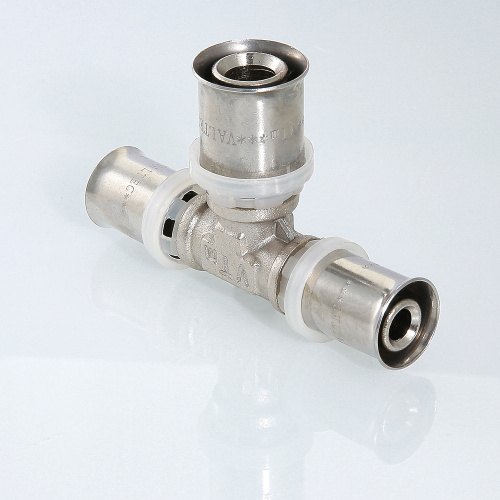 Пресс фитинг VALTEC Тройник 20х20х20 фото в интернет-магазине САНТЕХСИТИ