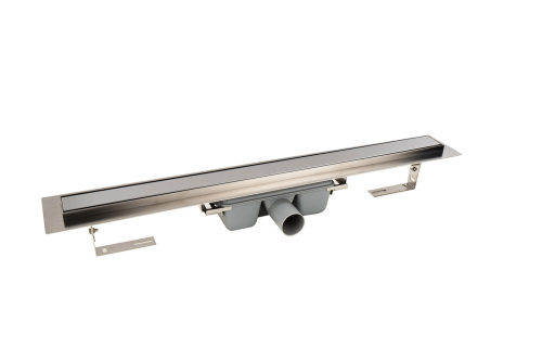 Трап для душа TIM PROFI с решеткой под кладку плитки (сух. затвор,горизонт. выпуск) 70*700 фото в интернет-магазине САНТЕХСИТИ