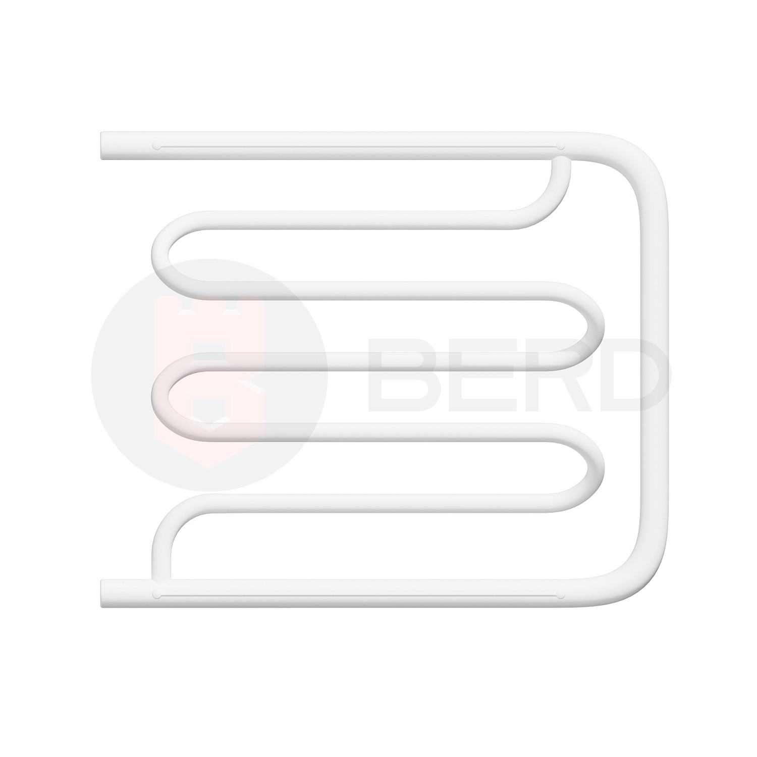 Полотенцесушитель цв. белый мат. D10 50х70 фото в интернет-магазине САНТЕХСИТИ