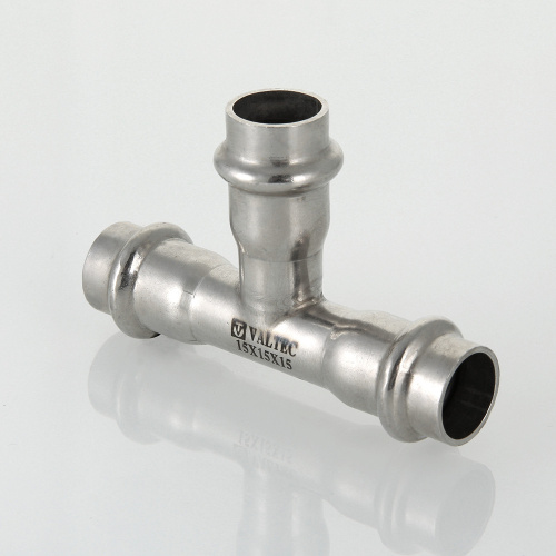 Фитинг нержавеющая сталь VALTEC Тройник переходной 54х42х54 фото в интернет-магазине САНТЕХСИТИ