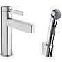 Hansgrohe Finoris Смеситель для раковины, 1 отв., с набором для биде и со шлангом 160см., цвет: хром фото в интернет-магазине САНТЕХСИТИ