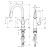 Hansgrohe Talis M51 Смеситель для кухни, на 1 отв однорычажный, поворотный излив 18.5см с вытяжным душем, 2jet, h15.2см, цвет: нержавейка фото в интернет-магазине САНТЕХСИТИ