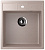 Мойка композит.Ulgran U-406 КВАДРАТНАЯ 302 песочный 450*500*210  с сифоном фото в интернет-магазине САНТЕХСИТИ