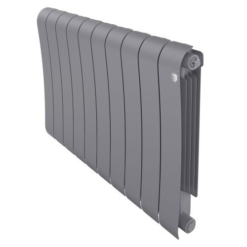 Радиатор биметаллический Royal Thermo Infinity 500 Silver Satin - 10 секц. фото в интернет-магазине САНТЕХСИТИ