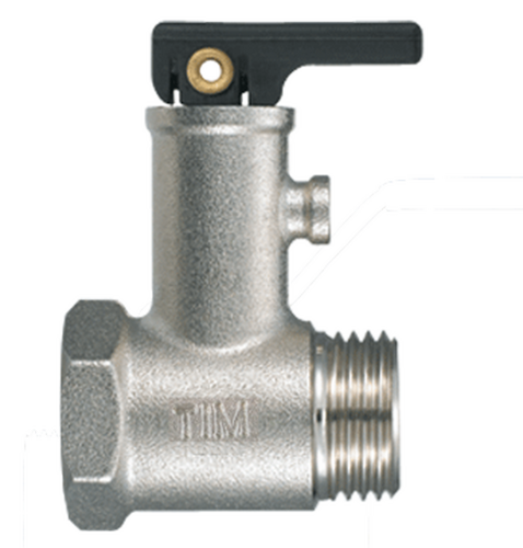 Клапан предохранительный для бойлера TIM с ручкой 1/2" 7bar фото в интернет-магазине САНТЕХСИТИ