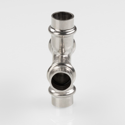 Фитинг нержавеющая сталь VALTEC Крестовина 22х15х22х15 фото в интернет-магазине САНТЕХСИТИ