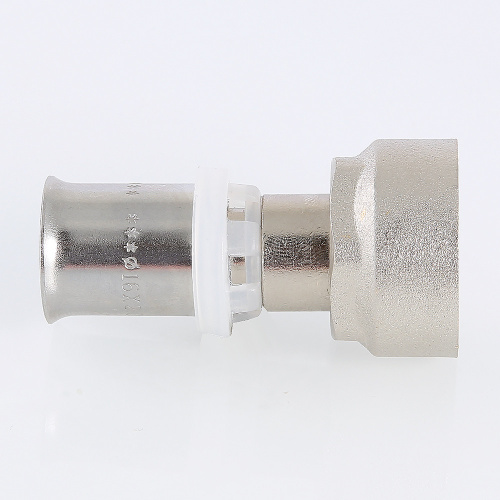 Пресс фитинг VALTEC Соединитель 16(2.0)х3/4 с накидной гайкой под евроконус фото в интернет-магазине САНТЕХСИТИ