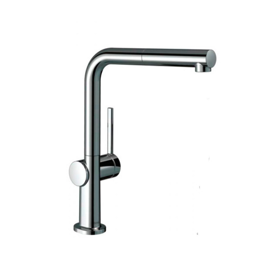 Hansgrohe Talis M54 Кухонный смеситель, однорычажный, с вытяжным изливом, укомплектован sBox, хром фото в интернет-магазине САНТЕХСИТИ