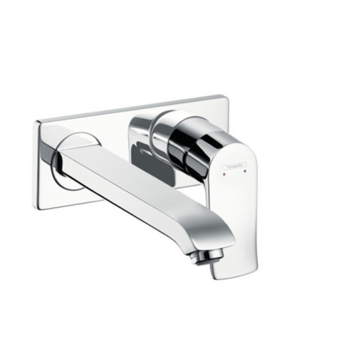 Hansgrohe Metris Настенный смеситель для раковины, однорычажный, излив: 23.7см., внешняя часть, цвет: хром фото в интернет-магазине САНТЕХСИТИ