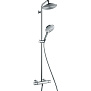 Hansgrohe Raindance Select S Душевой комплект: смеситель термостатический, верхний душ, ручной душ, штанга для душа, цвет: хром фото в интернет-магазине САНТЕХСИТИ