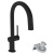 Hansgrohe Aqittura Смеситель для кухни, на 1 отв., с выдвижным изливом, цвет: черный матовый фото в интернет-магазине САНТЕХСИТИ Hansgrohe Aqittura Смеситель для кухни, на 1 отв., с выдвижным изливом, цвет: черный матовый фото в интернет-магазине САНТЕХСИТИ