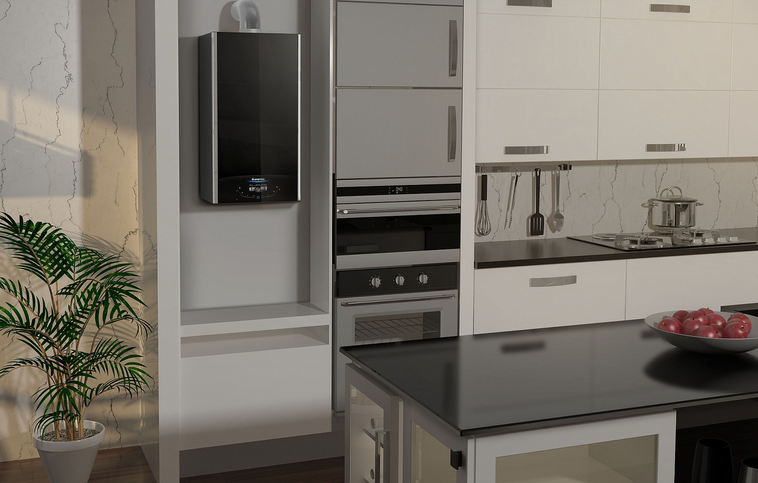 Котел газовый настенный ARISTON двухконтурный с откр. камер. ALTEAS X 24 CF фото в интернет-магазине САНТЕХСИТИ