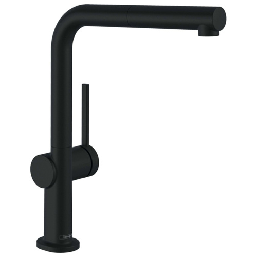 Hansgrohe Talis M54 Смеситель для кухни, 1 отв., с вытяжным изливом 1jet, цвет: черный матовый фото в интернет-магазине САНТЕХСИТИ