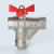 Кран шаровой со встроенным прямым фильтром VALTEC 1/2" вн-вн бабочка фото в интернет-магазине САНТЕХСИТИ