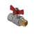 Кран шаровый VALTEC ГОСТ 1/2" вн.-нар. рукоятка бабочка фото в интернет-магазине САНТЕХСИТИ