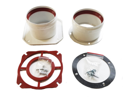 Адаптер раздельный VIVAT D80мм для перехода на двухтрубную систему (Immergas) фото в интернет-магазине САНТЕХСИТИ