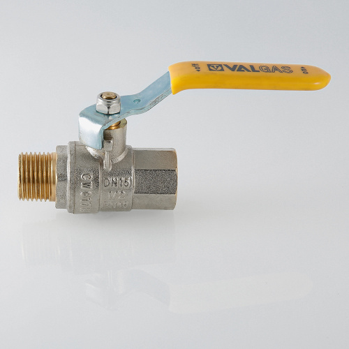 Кран шаровой VALTEC для газа VALGAS 1/2" вн-нар стальная рукоятка фото в интернет-магазине САНТЕХСИТИ