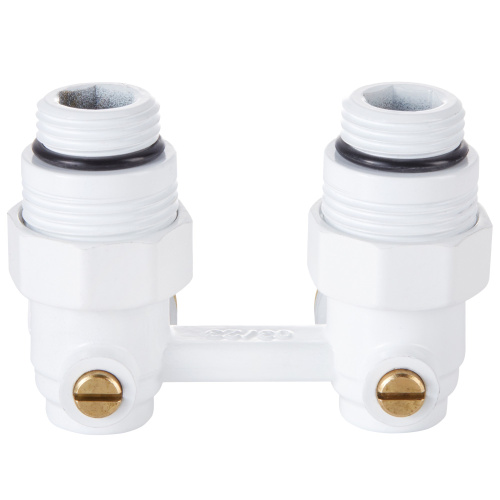 Узел нижнего подключения Royal Thermo угловой 1/2х3/4 EK (белый) фото в интернет-магазине САНТЕХСИТИ