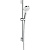 Hansgrohe Crometta Vario Unica Душевой набор: штанга 650mm, ручной душ, 2jet (Rain, IntenseRain), EcoSmart, шланг, цвет: белый/хром фото в интернет-магазине САНТЕХСИТИ