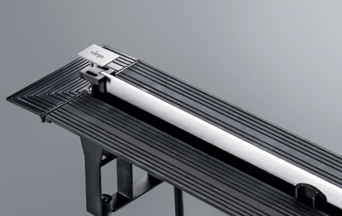 Трап для душа VIEGA Advantix Vario Модель 4965.20 с решеткой (матовая сталь) и опорами 300-1200мм фото в интернет-магазине САНТЕХСИТИ