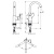 Hansgrohe Rebris S Смеситель для раковины, 1 отв., с донным клапаном, с поворотным изливом, цвет: хром фото в интернет-магазине САНТЕХСИТИ