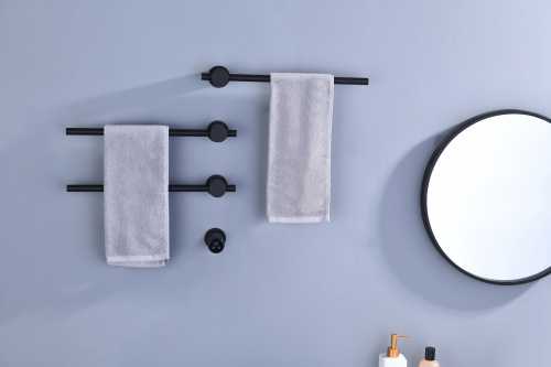 Полотенцесушитель электрический, встроенный Timo Saona 030/03SM черный фото в интернет-магазине САНТЕХСИТИ