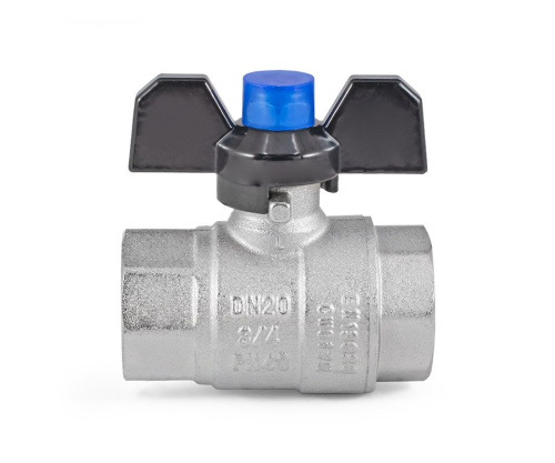 Кран шаровый PROFACTOR STRONG 3/4" вн.-вн бабочка фото в интернет-магазине САНТЕХСИТИ