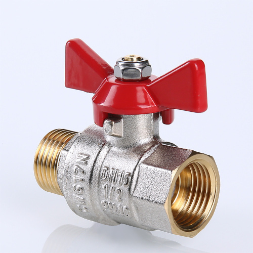 Кран шаровый VALTEC 1/2" вн.-нар. рукоятка бабочка фото в интернет-магазине САНТЕХСИТИ