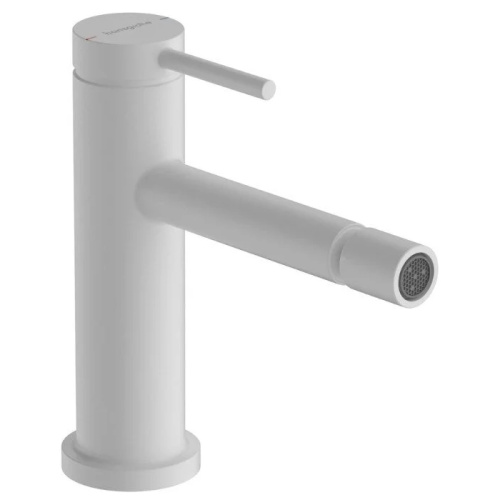 Hansgrohe Tecturis S Смеситель для биде, 1 отв., с донным клапаном, цвет: белый матовый фото в интернет-магазине САНТЕХСИТИ