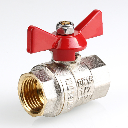 Кран шаровый VALTEC 3/4" вн.-вн. рукоятка бабочка фото в интернет-магазине САНТЕХСИТИ