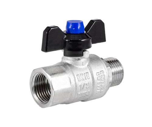 Кран шаровый PROFACTOR STRONG 1/2" вн.-нар. бабочка  фото в интернет-магазине САНТЕХСИТИ
