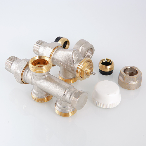 VALTEC Термостатический узел для нижнего подкл. рад. Двухтрубная система (комплект) 1/2"х100% фото в интернет-магазине САНТЕХСИТИ